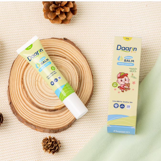 Daarin บาล์มเด็กแก้คันใน 8 นาที ยุบตุ่มบวมแดงยุงกัด ป้องกันผื่นผ้าอ้อมผื่นแพมเพิส ขนาด 15g