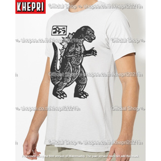 เสื้อยืด Unisex รุ่น Godzilla Black สวยใส่สบายแบรนด์ Khepri Cotton TC ผ้าพรีเมียม พิมพ์สวย ระวังของปลอม!