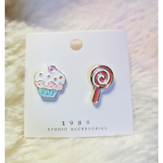 ต่างหู ตุ้มหูแฟชั่น น่ารัก มินิมอล เกาหลี - Earrings - Korean Look/ Minimal Style/ Cute