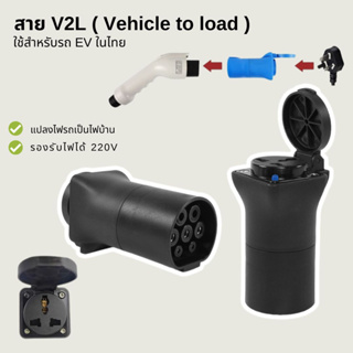 🇹🇭 พร้อมส่งในไทย 🇹🇭ปลั๊กแปลง สาย V2L สำหรับรถไฟฟ้า (Vehicle to load) สำหรับรถ EV BYD MG TESLA อุปกรณ์เสริมรถ EV