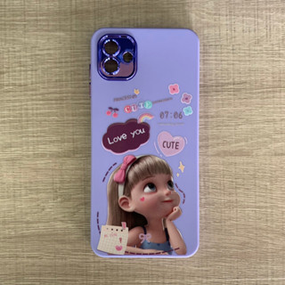 Case samsung A04 เคสกำมะหยี่ เคสกันรอย เคสลายการ์ตูน