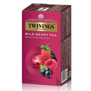 Twinings Wild Berry Tea Fruity Refreshing 50g.อาหาร เครื่องดื่ม  ชา  ชาซองพร้อมชง