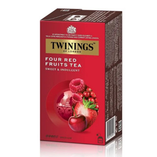 Twinings Four Red Fruits Tea Sweet Indulgent 50g.อาหาร เครื่องดื่ม  ชา ชาซองพร้อมชง