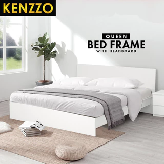 พร้อมส่ง Kenzzo: รุ่น Snow เตียงนอน ฐานเตียง มีลิ้นชัก ขนาด 5 ฟุต สไตล์มินิมอล คุณภาพดี (Snow Queen Bed)/ เตียงนอน5 ฟุต