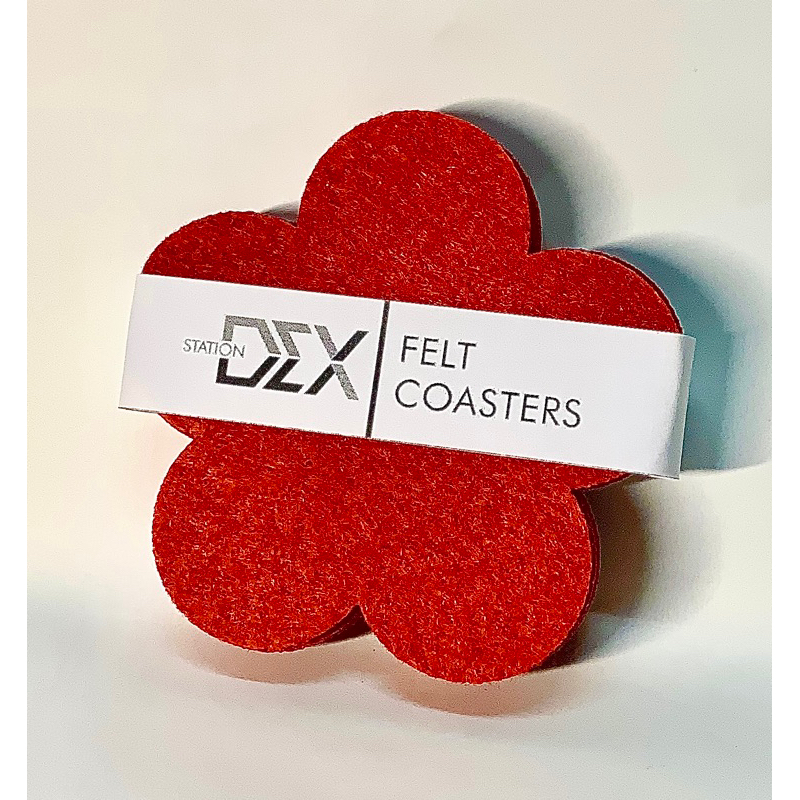 ที่รองแก้ว Felt Coasters ดอกไม้ 5pcs. / 1 pack