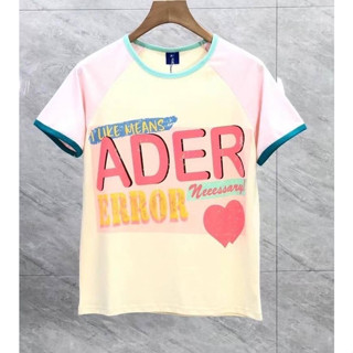 ADER ERROR I LIKE MEANS NECESSARY COTTON T-SHIRT เสื้อยืดคอกลมแขนสั้น เอเดอร์ เออเรอร์