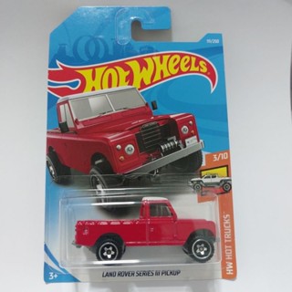 รถเหล็ก Hotwheels LAND ROVER SERIES III PICKUP สีแดง (ib19)