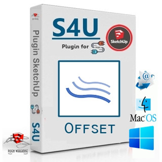 [E46] S4U Offset 3.1.0 ( ปลั๊กอินออฟเซ็ต ) | Plugin for Sketchup 2017-2023 | Extensions