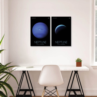 ดาวเนปจูน - Neptune Poster - NASA ภาพจากนาซ่า our solar system poster series ขนาด 12x18 นิ้ว