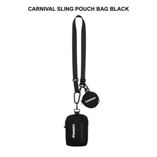 CARNIVAL SLING POUCH BAG BLACK