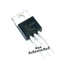 FQP17P06  TO220 -17A. -60V MOSFET P-Fet มอสเฟต ทรานซิสเตอร์ สินค้าพร้อมส่ง (ราคา1ตัว)