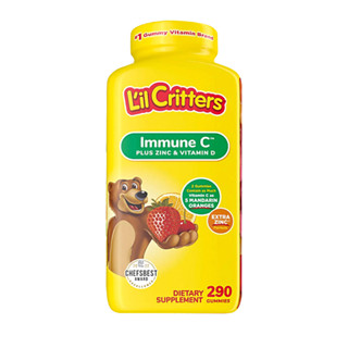 ลดราคา (Exp.01/2024)Lil Critters Immune C Plus Zinc and Vitamin D Gummy 290 Gummy