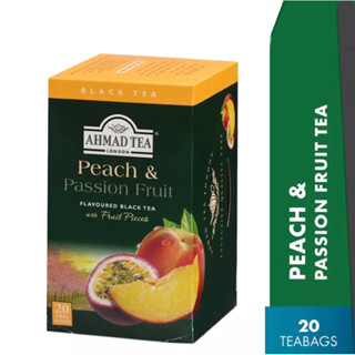 ชาผลไม้ รสพีช Ahmad Tea Peach &amp; Passion (20 Teabags) Halal Certified