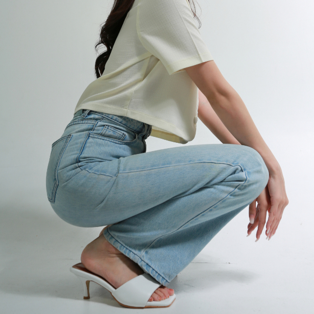 MiniB "VICTORIA" #mnb117 - รองเท้าส้นสูงแบบสวมหน้าแผ่น เพิ่งสปองค์หนานุ่ม