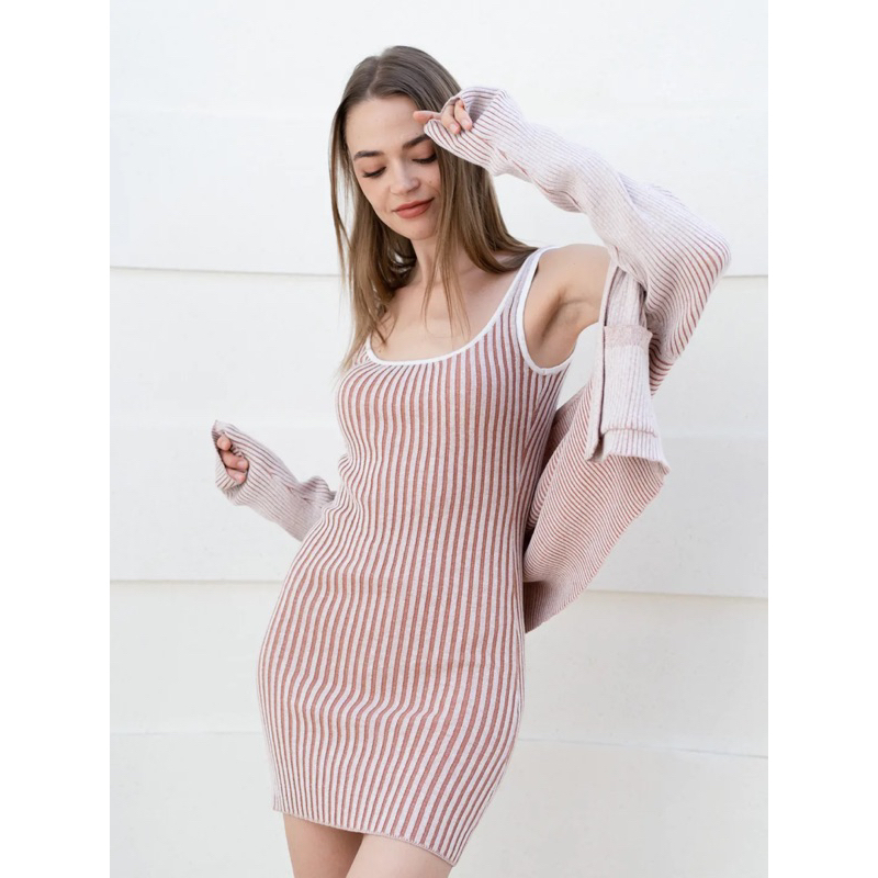 Knitters and Others Polygala Venice dress set เซทเดรสเสื้อคลุม