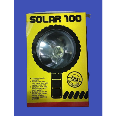 ไฟสปอร์ตไลท์888  SOLAR100 12V &amp; 24Vมือถือ สปอตไลท์มือถือ 12V &amp; 24V (Solar100) ใช้กับแบตเตอร์รี่รถยนต์ ไฟฉาย