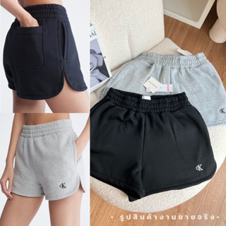 (VL) Cvl k short pant • 🩶🖤กางเกงขาสั้น ขอบเอวยางยืด ดีเทลปักโลโก้แบรนด์ดัง ชนช็อปเลยค่า เนื้อผ้าหนานุ่มนิ่มสุดๆ