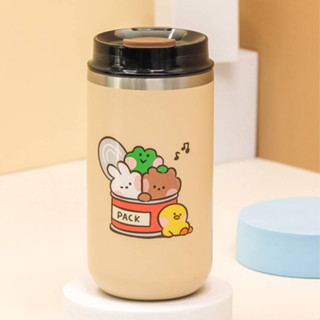 ( พร้อมส่ง ) Linefriends mini Stainless Tumbler 350ml ขวดน้ำเก็บอุณหภูมิ