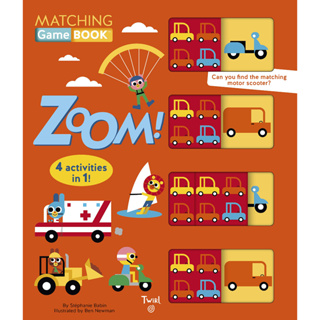Matching Game Book: Zoom!: 4 Activities in 1! Board book