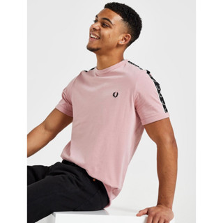 Fred Perry Taped Ringer T-Shirt in Pink