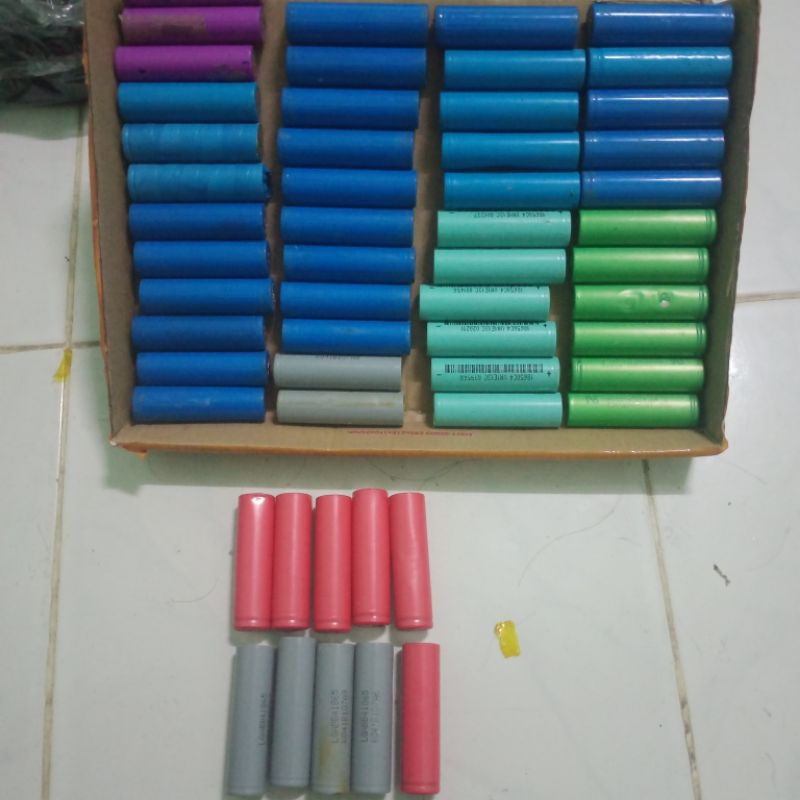 แบต18650มือสองสภาพดี1000-3500มิลลิแอม