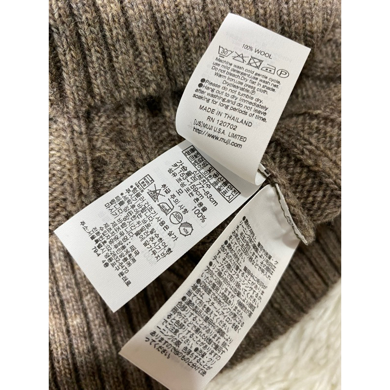 เสื้อไหมพรมผู้ชาย เสื้อสเวตเตอร์ญี่ปุ่น MUJI : Men's รูปที่ 3