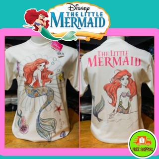 เสื้อDisney ลาย The little mermaid 🧜🏻‍♀️สีขาว ( TMX-001)