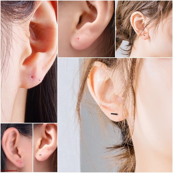 ก้านต่างหู ก้านพลาสติก ใส่หูกันหูตัน ก้านกระเทียม ก้านต่างหูพลาสติก ใส่กันรูหูตัน Rod Earring Ear Stud Hoop Pin Retainer