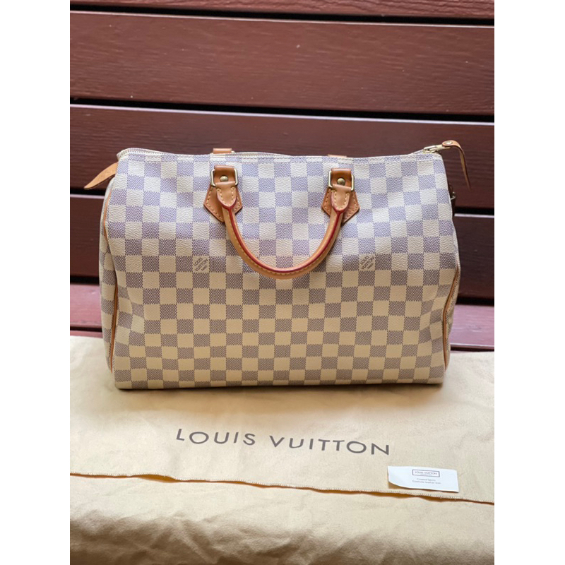 louis vuitton speedy 35 ของแท้แน่นอนล้าน% สภาพแบบโคตรใหม่