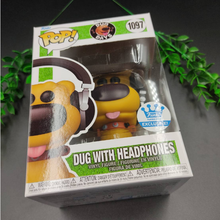 Funko Pop Disney Pixar - Dug with Headphones #1097 จากเรื่อง Dug Days ของแท้ สติกเกอร์แท้ พร้อมส่ง