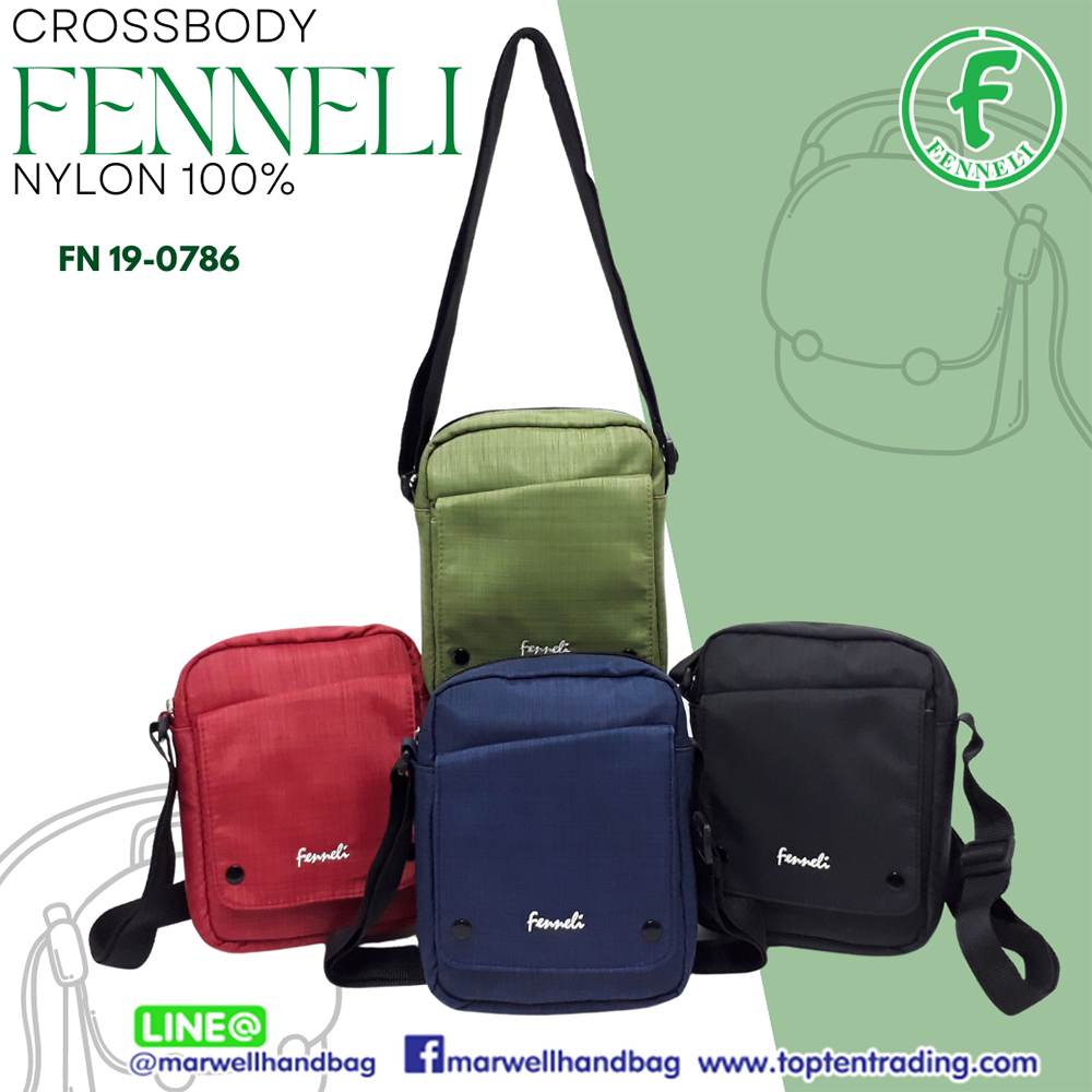 Fenneli(เฟนเนลี่)กระเป๋าสะพายข้างทรงตั้ง รุ่น FN 19-0786