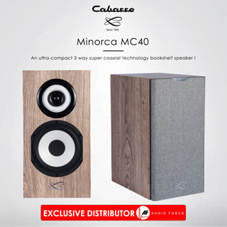 CABASSE MINORCA MC40 An Ultra-Compact 3 Way Super Coaxial Technology Bookshelf Speaker Oak Color