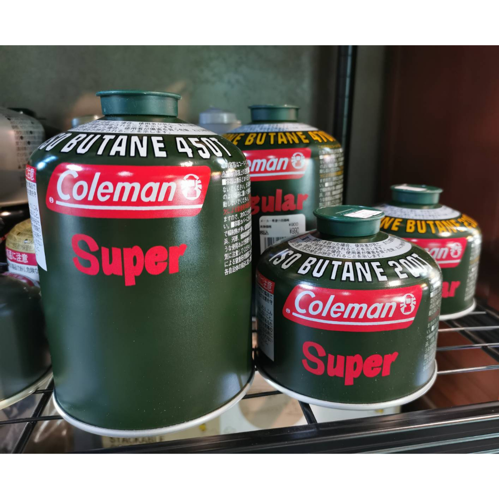 แก๊ส ซาลาเปา Coleman Gas Regular / Super สีเขียว (นำเข้าจาก Shop Japan) ขนาด 230 g. และ 470 g. by Je