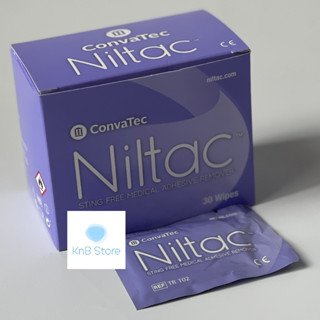 NILTAC ADHESIVE REMOVER WIPES แผ่นเช็ดทำความสะอาดคราบเหนียว