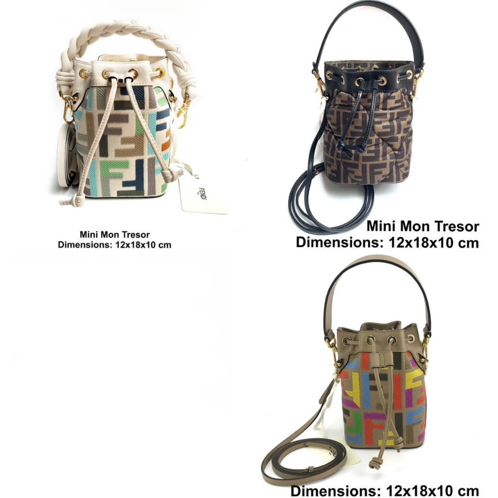 FENDI Handbag Mini Mon Tresor ของแท้ 100% [ส่งฟรี]