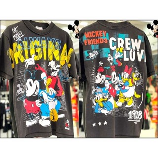 เสื้อDisney ลายMickey mouse วินเทจ สีดำ ฟอกเฟด วินเทจ ( MPX-005 )