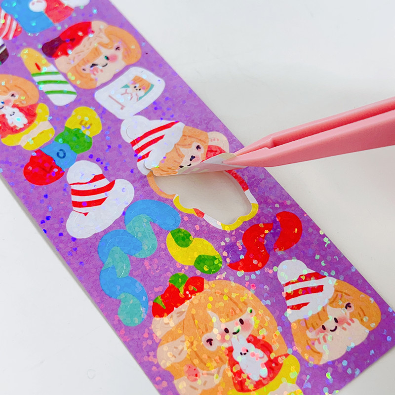 สติกเกอร์เลเซอร์ สีสวย ใช้ตกแต่งสมุดและสิ่งของ สติกเกอร์มีแบบpvcกันน้ำ สติกเกอร์แฟชั่น - รูปที่ 4