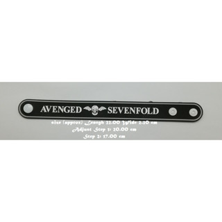 สร้อยข้อมือยาง Avenged Sevenfold กําไลยางซิลิโคน แฟชั่น วงดนตรี กันน้ำ  silicone rubber wristband bracelet