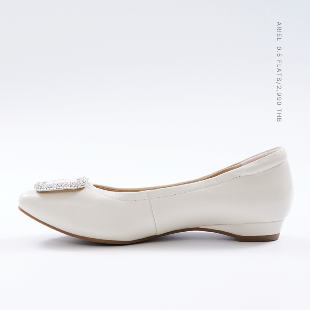 รองเท้าหนังแกะใหม่ล่าสุด รุ่น Ariel Heels 0.5 CM 1383-2 Size 37-42 ราคา ถูกที่สุด ดีลบีเคเค แกลเลอรีภาพที่ 4