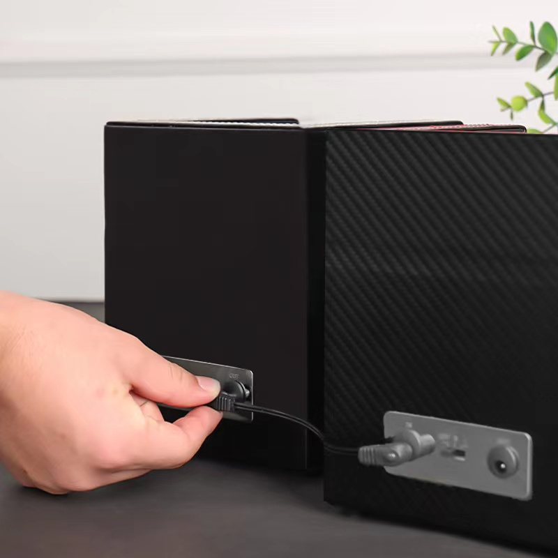 *พร้อมส่ง*กล่องใส่นาฬิกา กล่องนาฬิกา Watch Box กล่องหมุนนาฬิกา 2 เรือน  watch winder