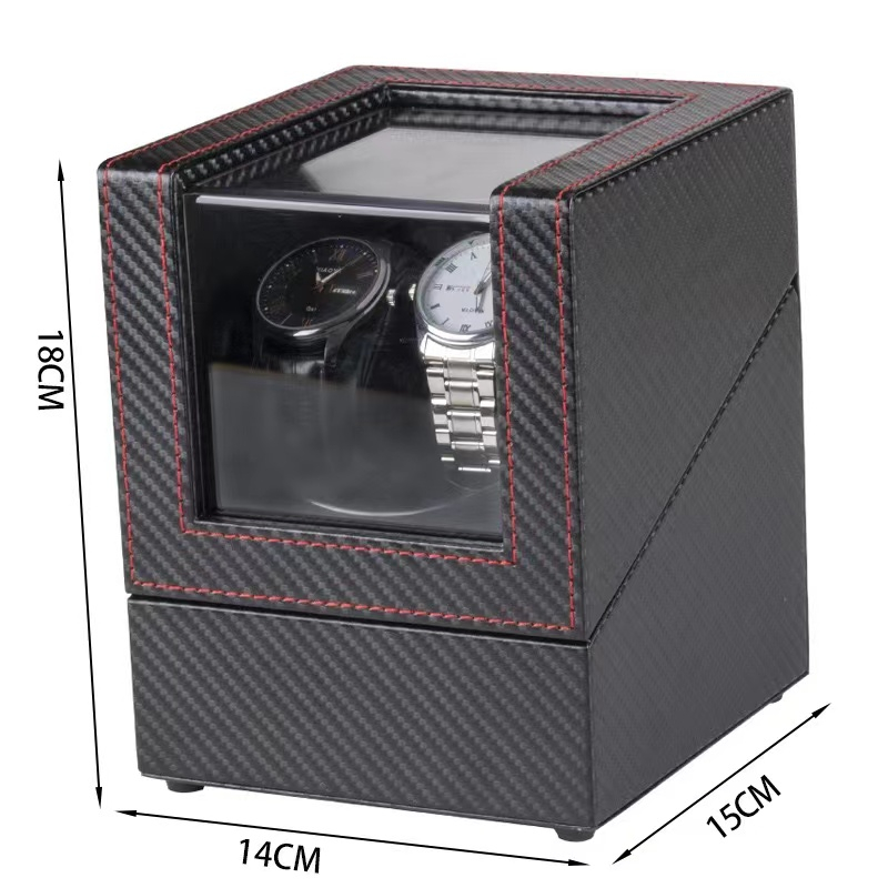 *พร้อมส่ง*กล่องใส่นาฬิกา กล่องนาฬิกา Watch Box กล่องหมุนนาฬิกา 2 เรือน  watch winder