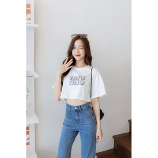 Dewishes 🖤 Crop T-Shirt เสื้อยืดแขนสั้น ครอป