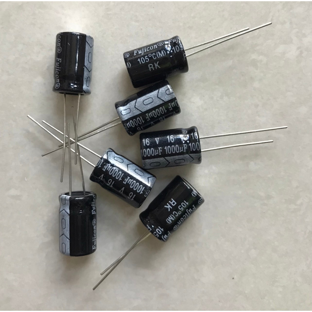 1000UF 16V FUJICON 10*13 ( 1 ชุด มี 10 ตัว )