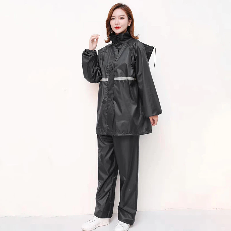 เสื้อกันฝนผู้ชายแบบเต็มชุด L-3XL สำหรับเดินทางและมอเตอร์ไซค์ไฟฟ้า thumbnail 10