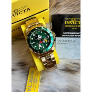 ⌚️Invicta Disney Limited Edition Mickey Mouse Green Dial Unisex Size