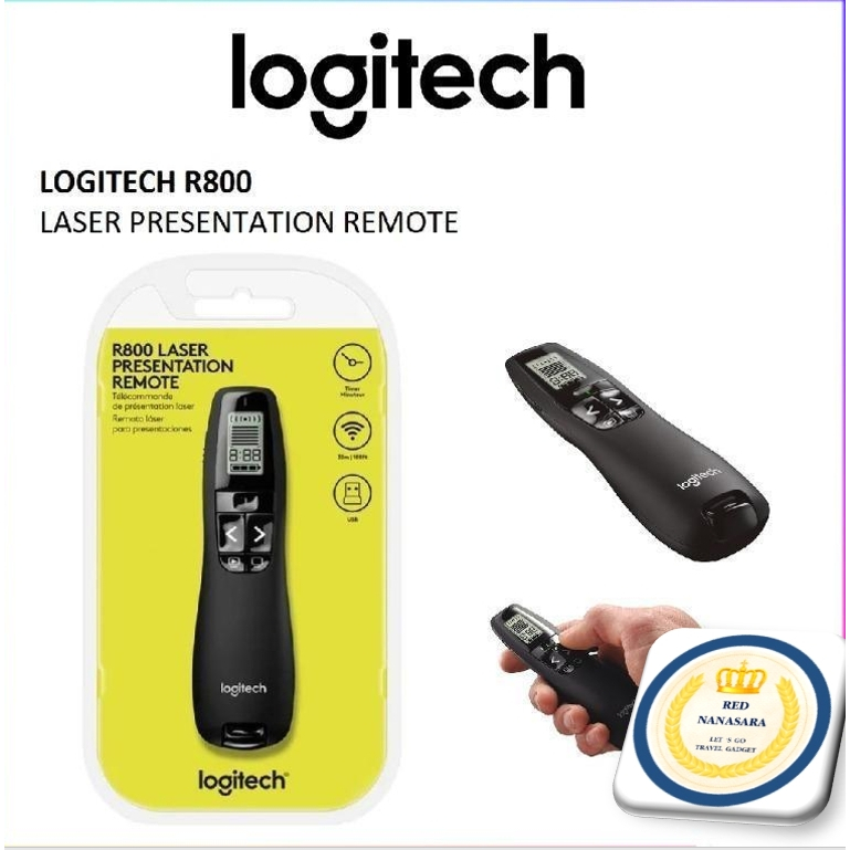 Logitech laser pointer lcd เลเซอร์พอยท์เตอร์ รุ่นR800