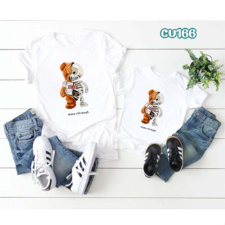 เสื้อยืดครอบครัว เสื้อทีม ลายน่ารัก สวมใส่สบาย ร้านไทยส่งไว