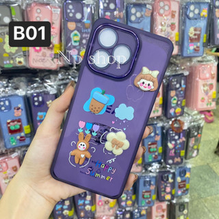 เคส TPU กันกล้อง ติดตัวการ์ตูน สำหรับรุ่น Infinix Hot30/Hot30i/Hot30play