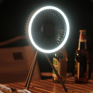 พัดลมแคมป์ปิ้ง 10000Mah พัดลมพกพา USB Camping Fan LED ไฟแคมป์ปิ้ง พัดลมตั้งโต๊ะ 3 in 1พัดลมพกพา พัดลม ปรับ