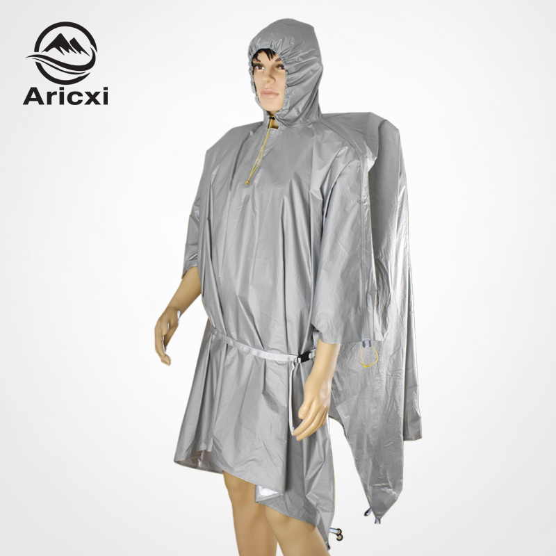 Aricxi 3in1 raincoat เสื้อกันฝน ปันโจ , ทาร์ป , ground sheet น้ำหนัก 185กรัม พร้อมส่งในไทย